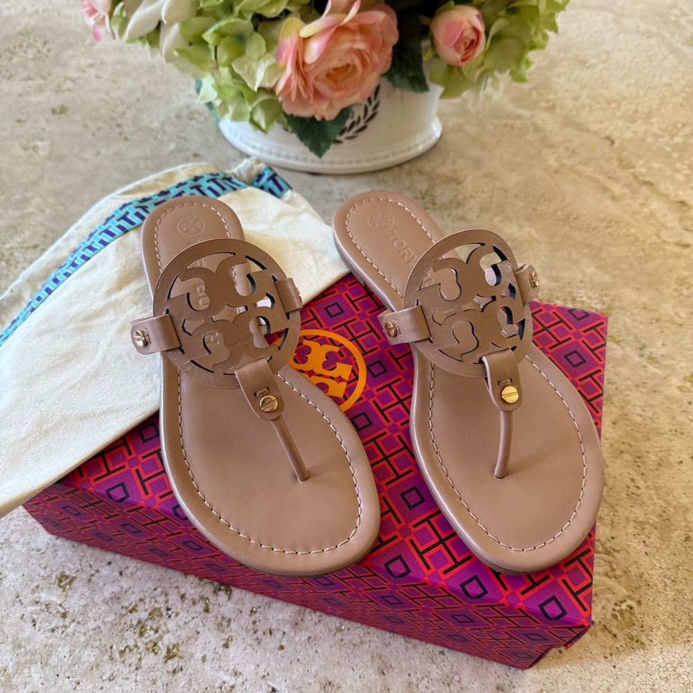 Tory Burch Leather Miller Sandals